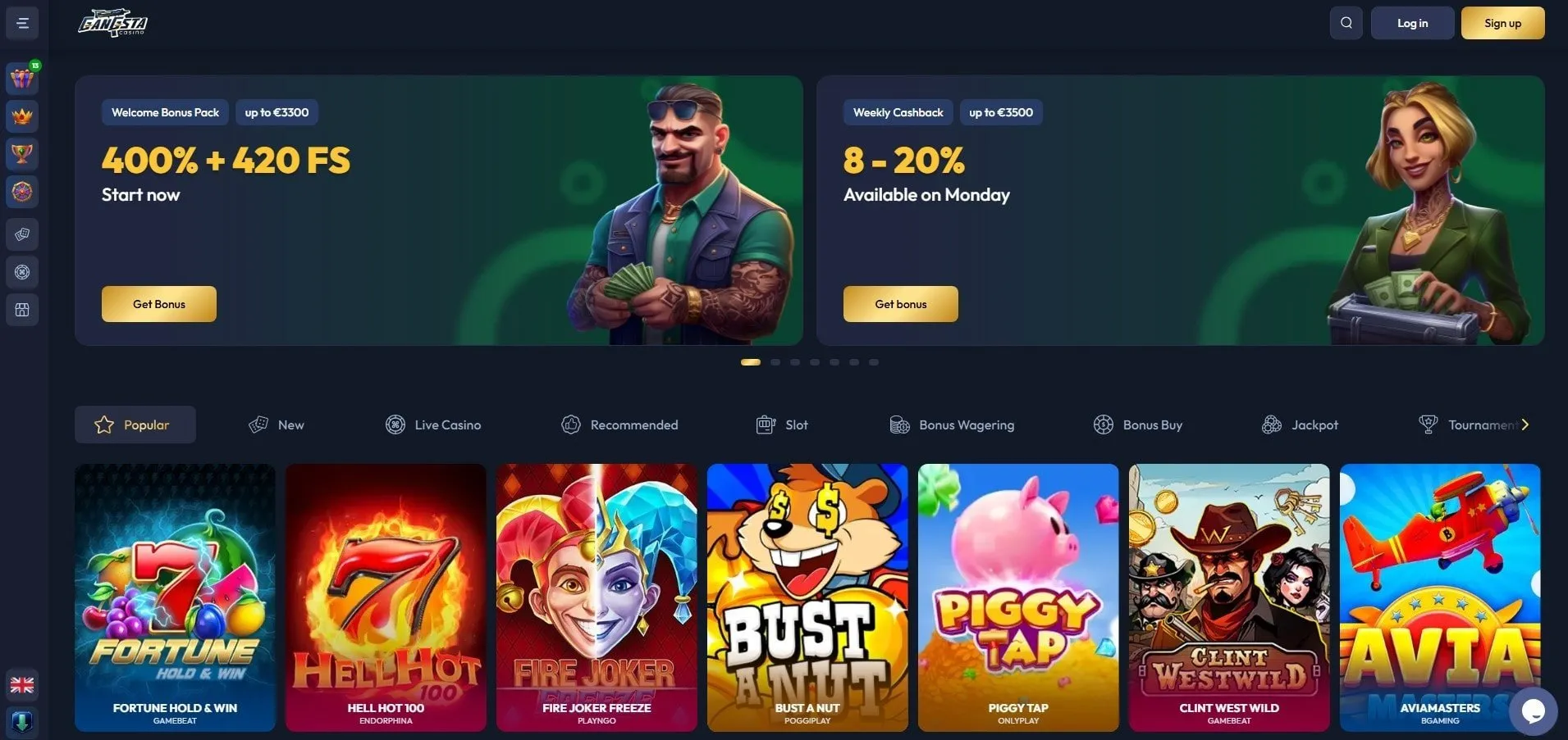 Gangsta Startseite Gangsta Casino Startseite
